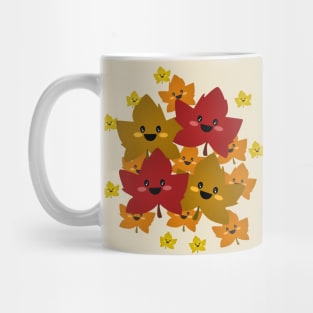 Happy leafy Autumn mess Mug